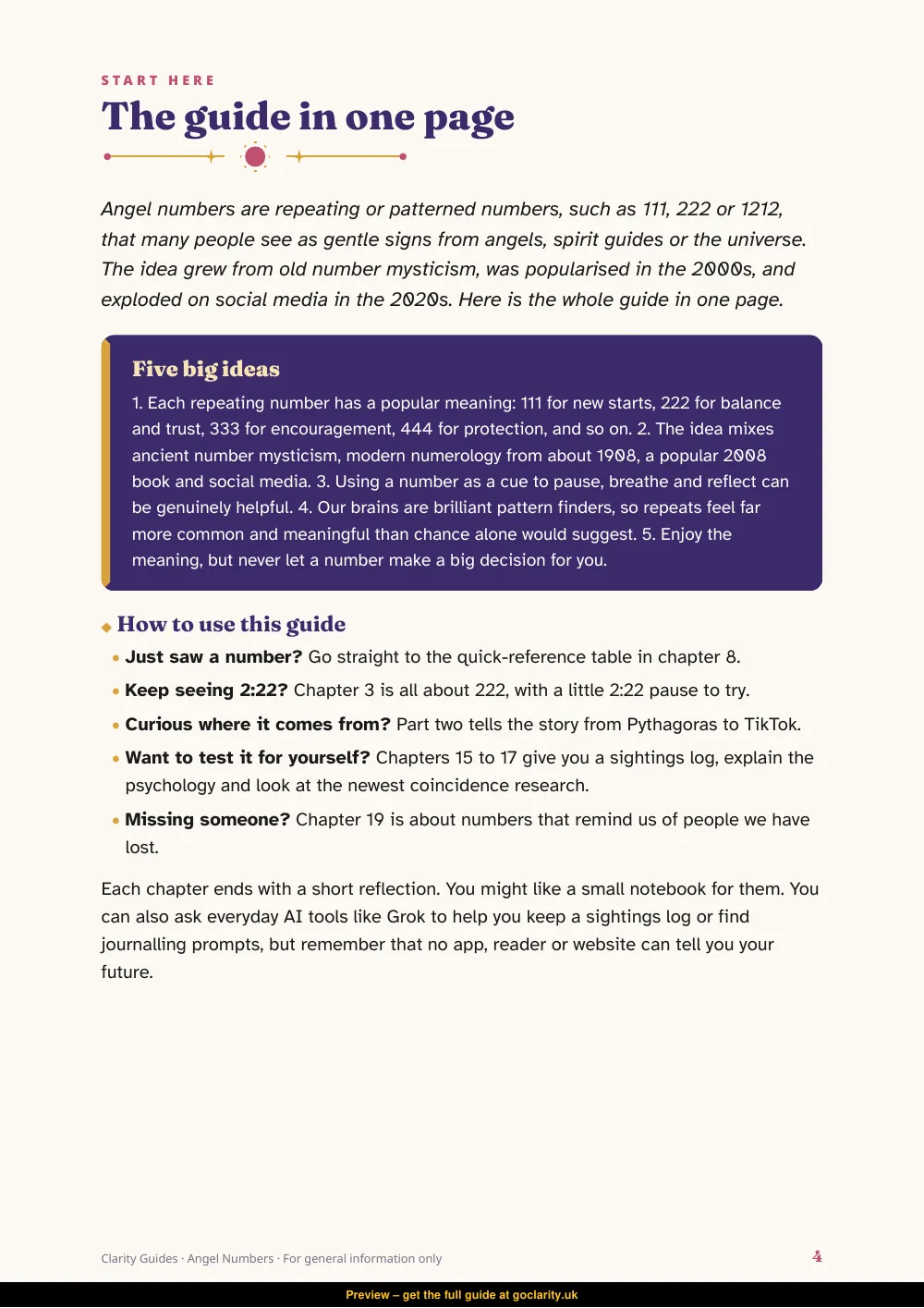 Angel Numbers, preview page 4