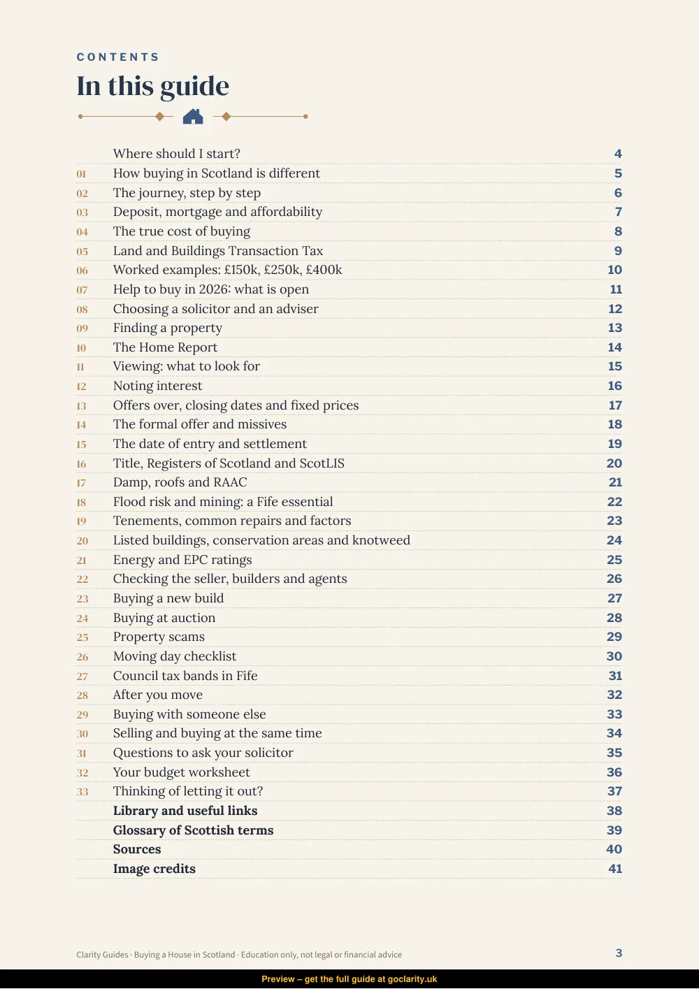 Buying a House in Scotland, preview page 3