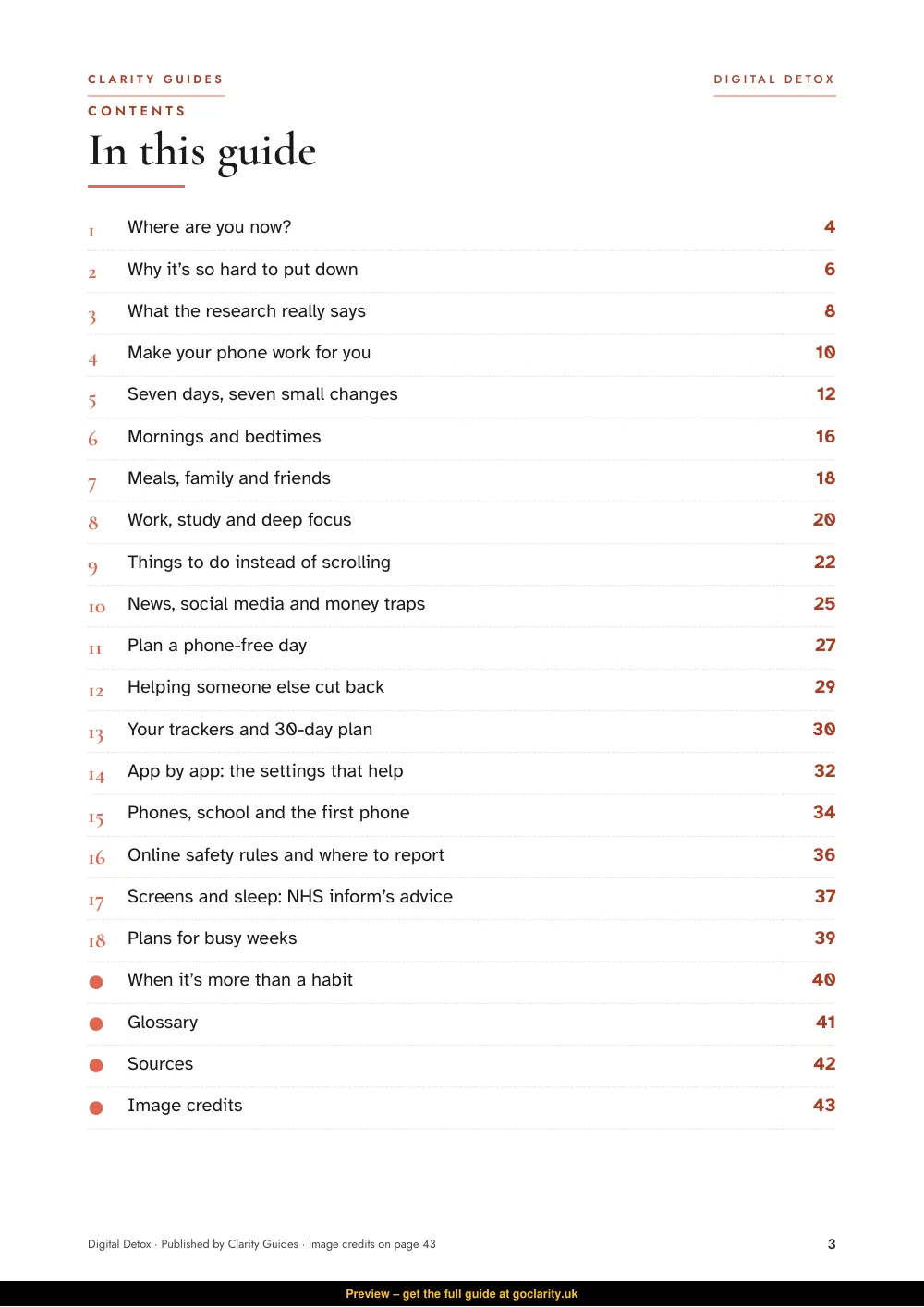 Digital Detox, preview page 3