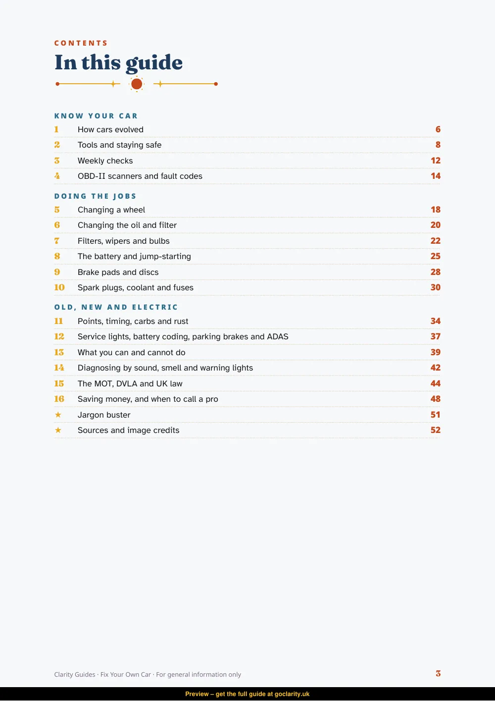 Fix Your Own Car, preview page 3