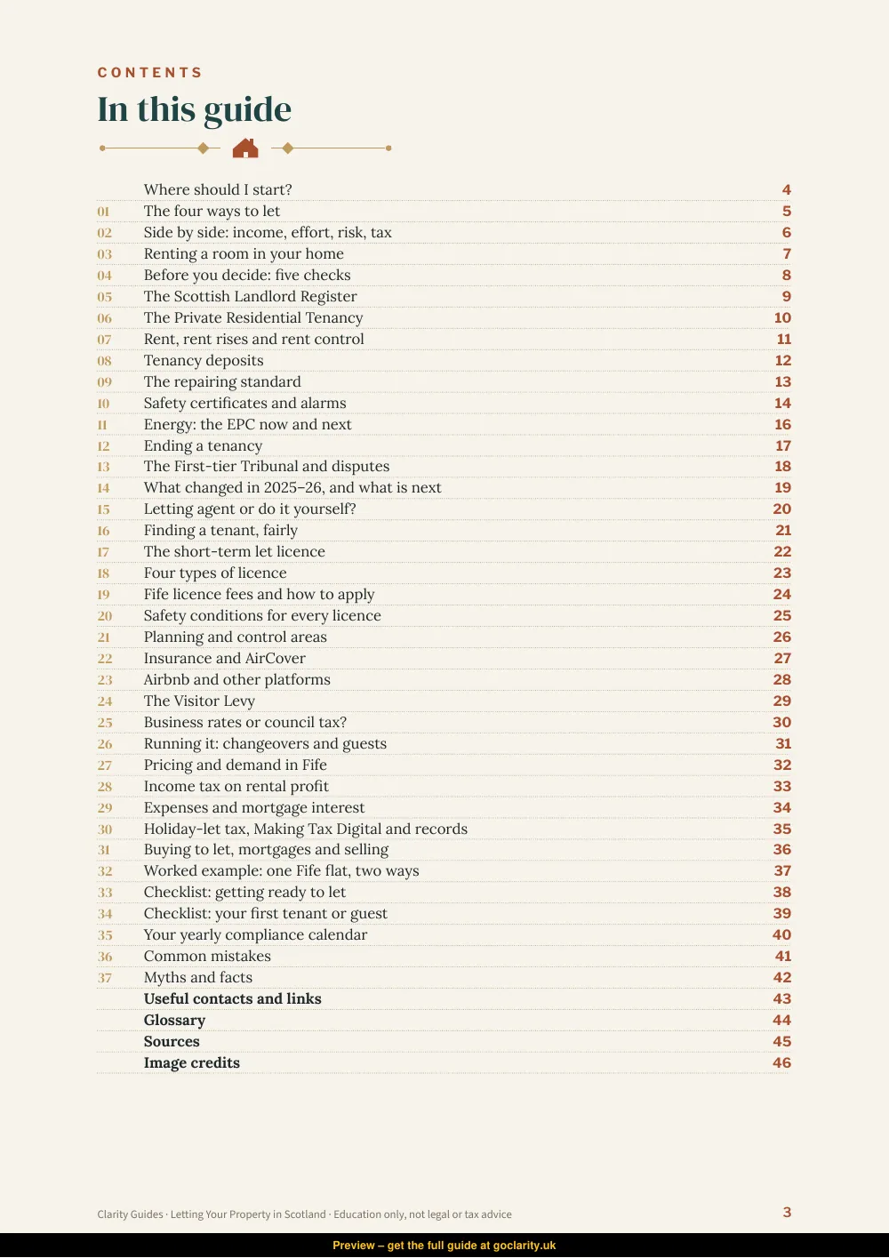 Letting Your Property in Scotland, preview page 3