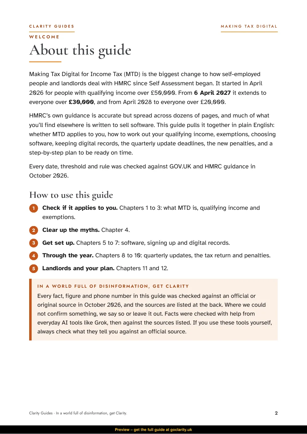 Making Tax Digital, preview page 2