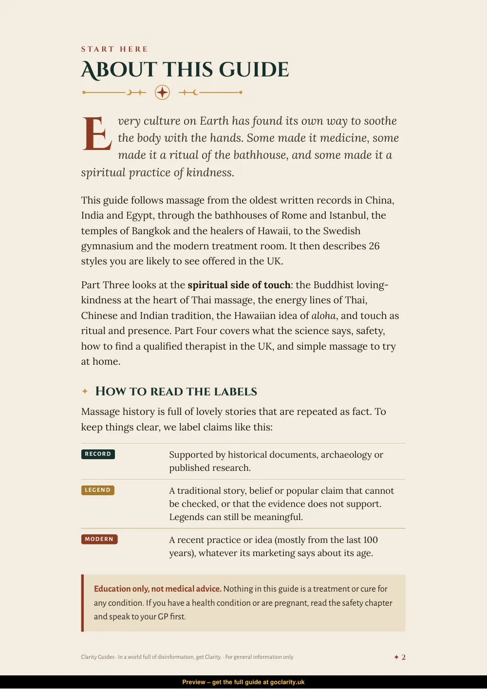 Massage, preview page 2