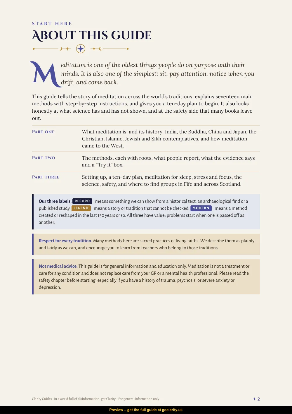Meditation, preview page 2