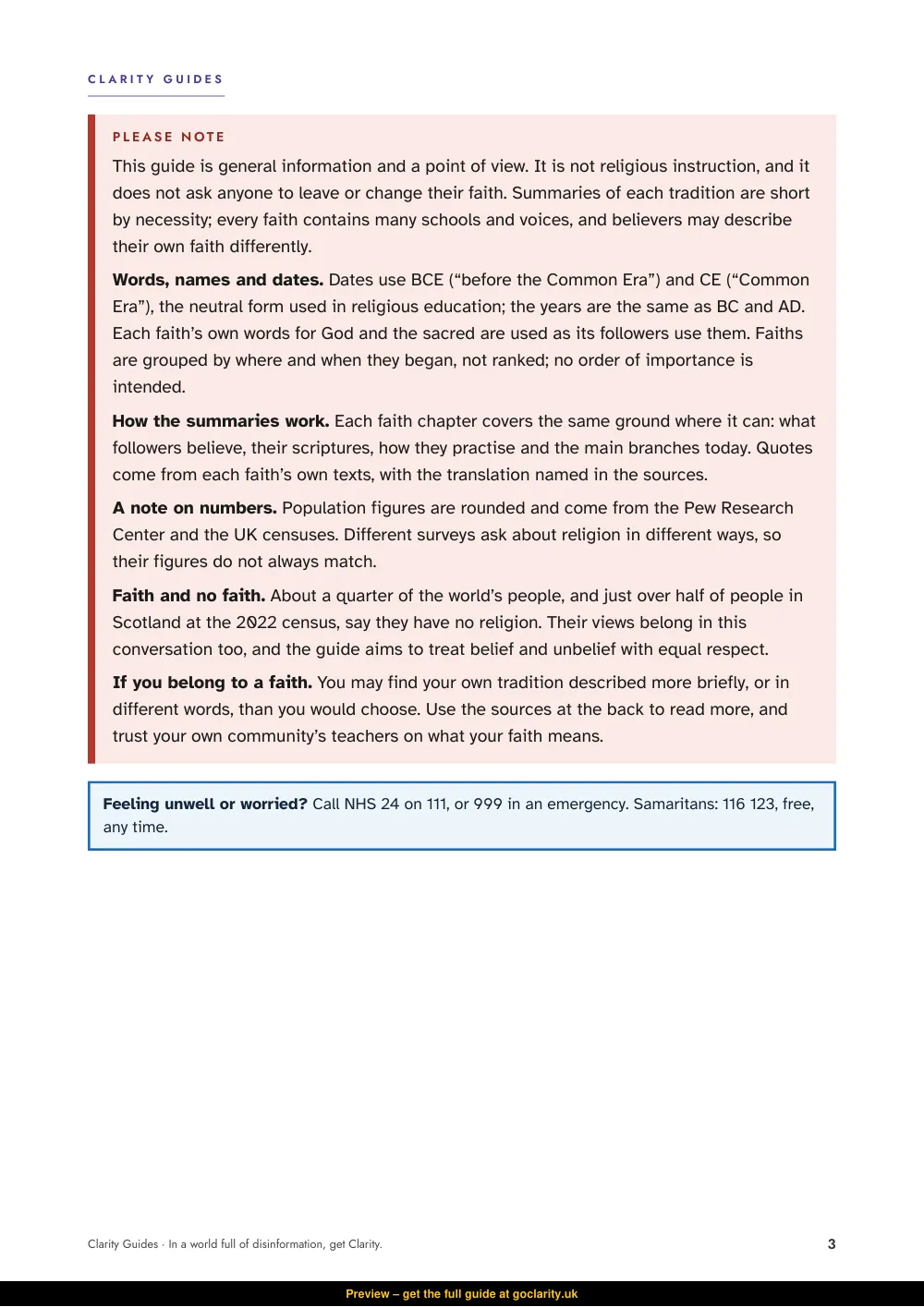 Religion: What the World’s Faiths Teach, preview page 3