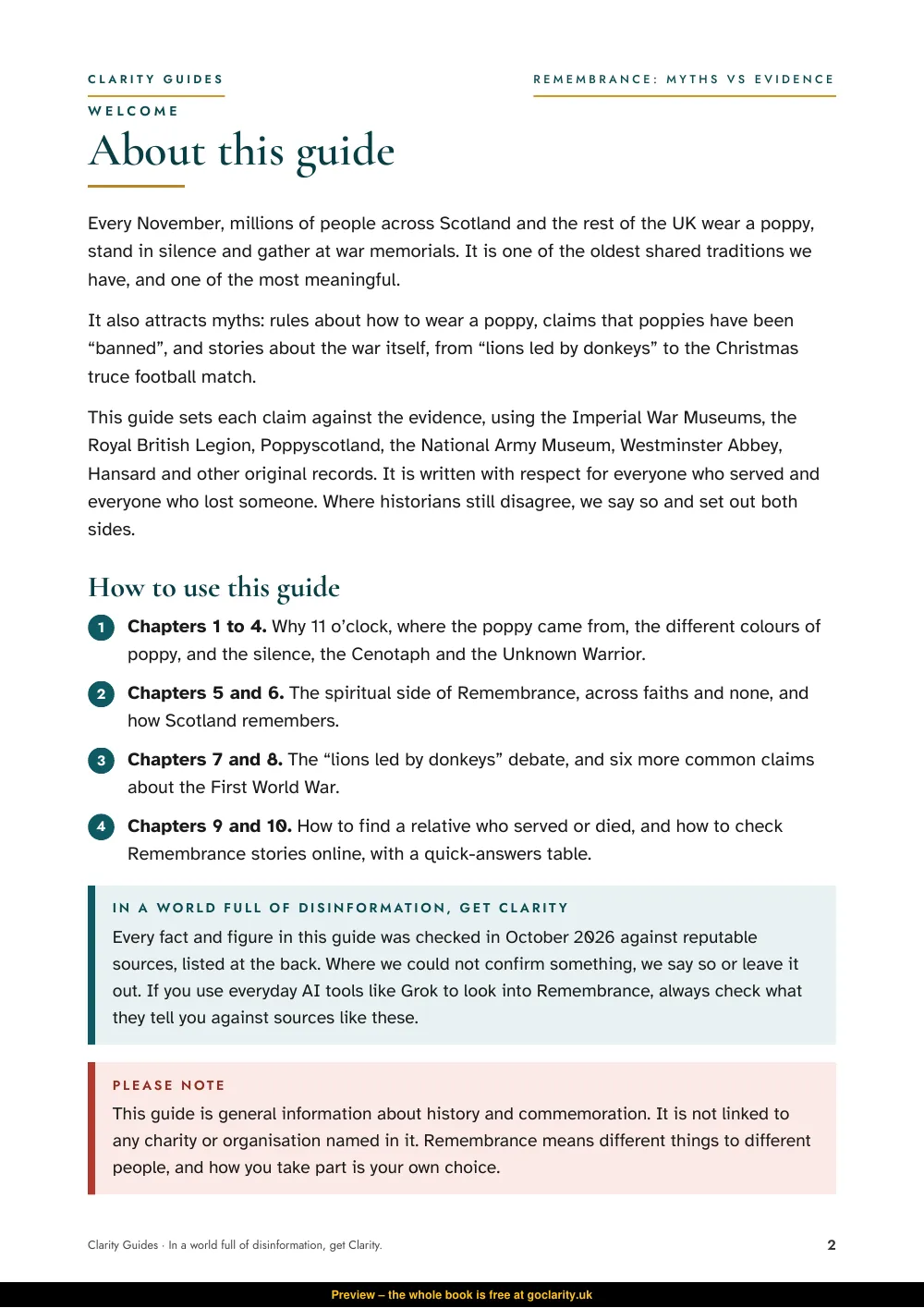 Remembrance Myths, preview page 2