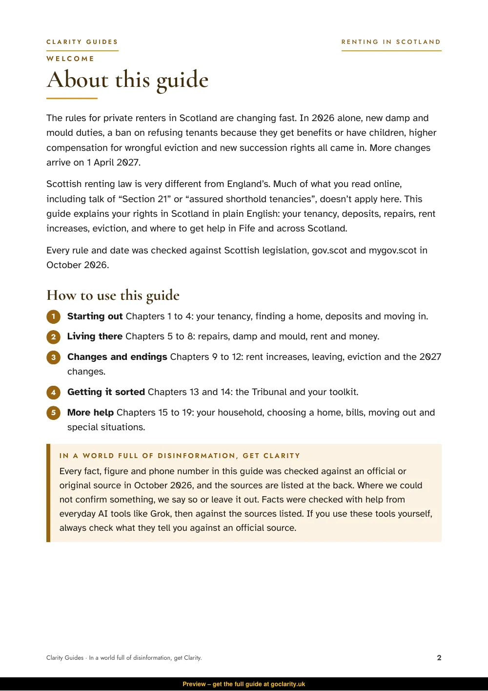 Renting in Scotland, preview page 2
