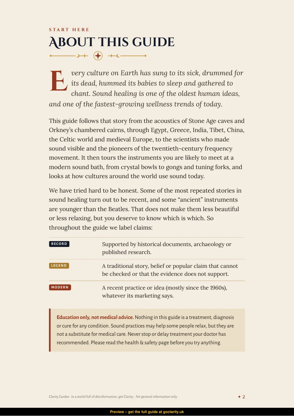 Sound and Wellbeing, preview page 2