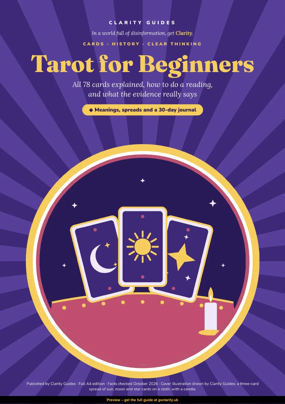 Tarot for Beginners, preview page 1