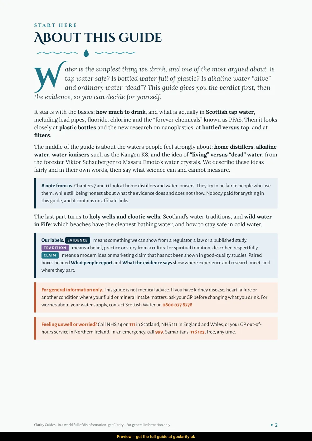 Water, preview page 2