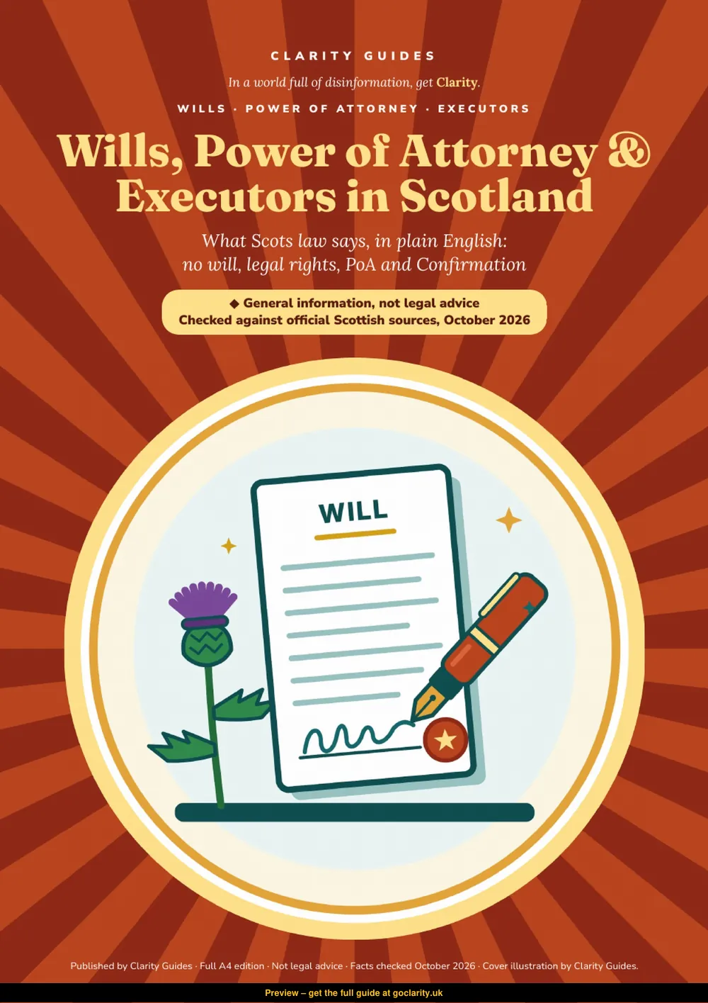 Wills & Power of Attorney, preview page 1